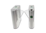 CE Certificated RFID Card Reader Bidirectional Flap Barrier Gate For Fitness