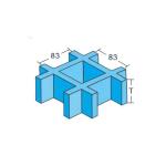 Durable FRP Drain Grating , Heavy Duty Non Slip FRP Floor Grating