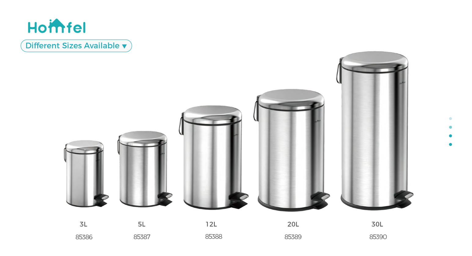 3L 5L 8L 12L 20L 30L Household Soft Close Round Armor Pedal Trash Bin With Thin Lid For Bathroom Waste Bins Trash Can