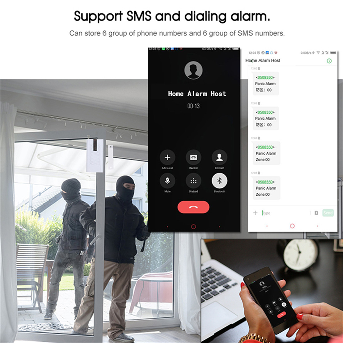 Tuya WIFI+GSM+PSTN Alarm System(WL-JT-99CST)