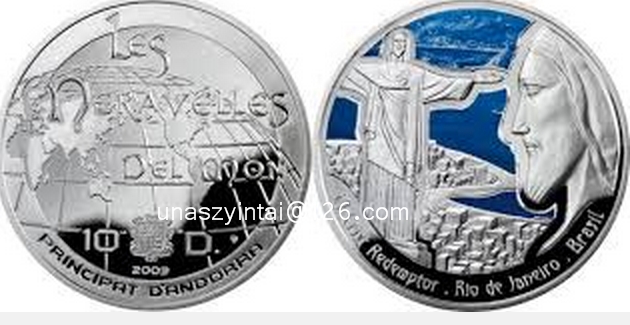 Brazil Features 2015 New 3D Gold coins