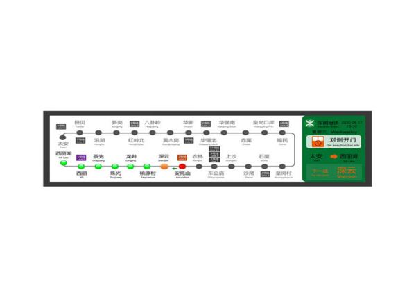 Buy cheap 48.8 Inch Supermarket Shelf Display Stretched Bar Lcd Screen For Advertisement from wholesalers