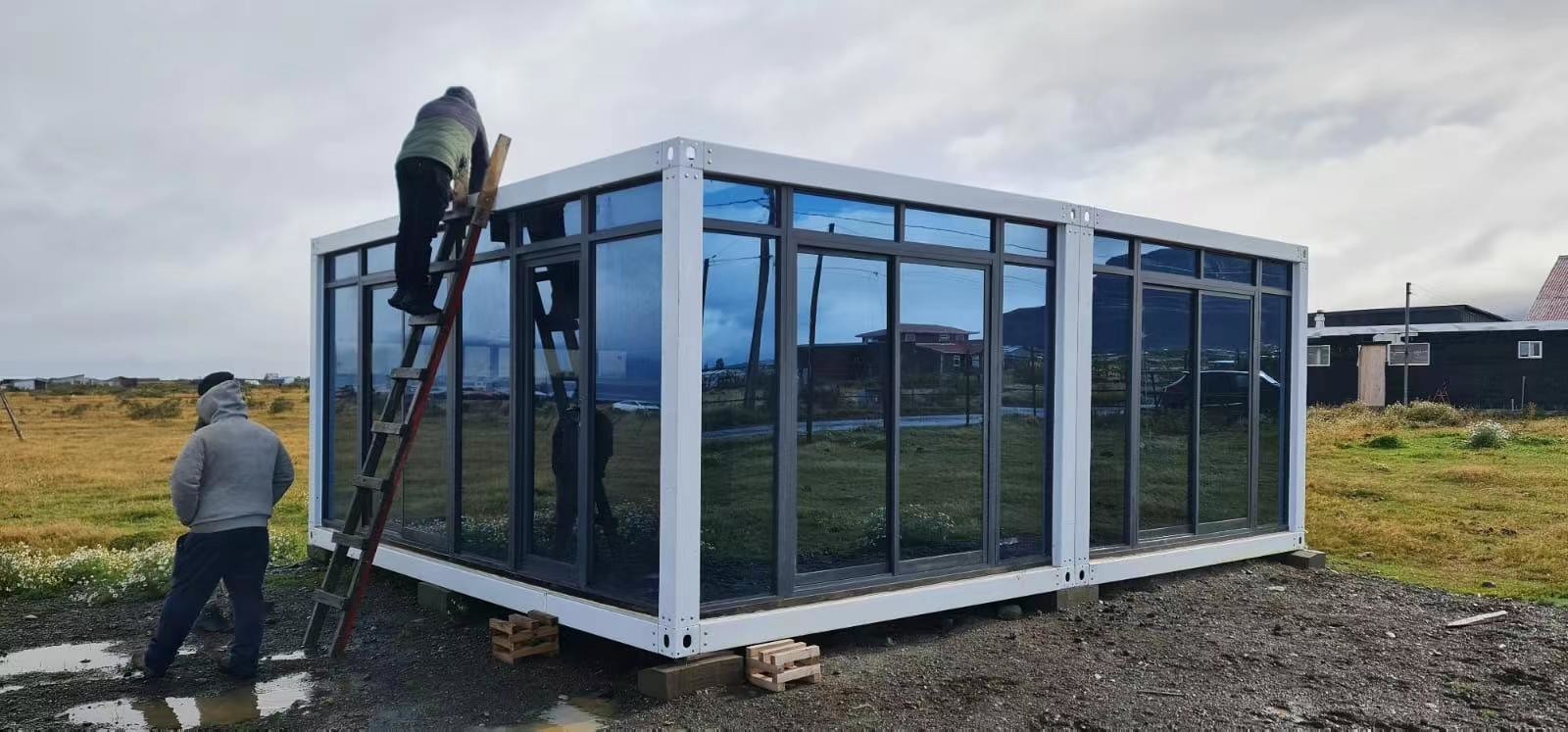 BOX SPACE Wholesale Cheap Prefabricated House Container Flat Pack 20 Foot Flat Pack Container Home For Resorts