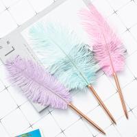 Buy cheap Colorful Feather Ball Point Pen Metal Creative Gift Ballpoint Pens For Office product