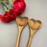 Buy cheap wooden heart shaped salad spoon from wholesalers