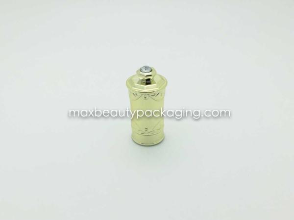 Buy cheap N2019 uv shiny gold coating finish with diamond nail polish cap nail polish packaging double cap uv coating colors from wholesalers