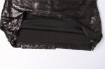 Nightclub Style Black Sexy Women Mini Skirt 100% Polyester With Sequin