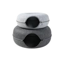 Buy cheap Zipper Type Felt Cat Cave Bed , Felted Wool Cat Cave Diameter 50 Cm 60 Cm product