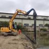 Buy cheap Eco Friendly Plastic Sheet Piling Through Excavator Mounted Pile Driver from wholesalers