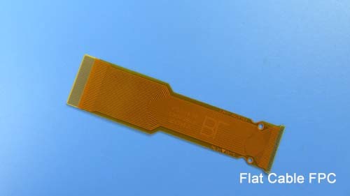 Flat PFC Strip Single Sided Flexible Printed Circuit With Immersion Gold For Contact Belt