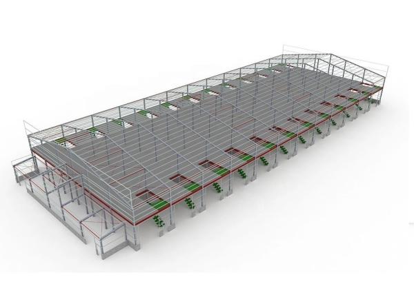 Buy cheap Roller Door Prefabricated Anti Rust Steel Structure Workshop from wholesalers