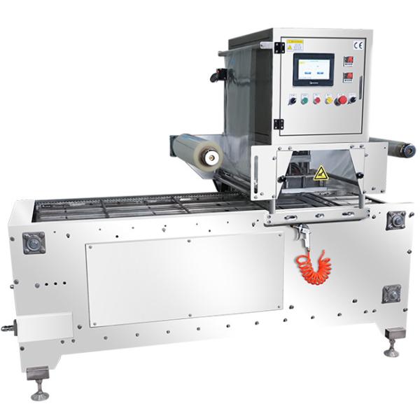 Buy cheap 0.04mm MAP Tray Sealer Machine 220V/50HZ Power Supply 0.4-0.6Mpa Air Pressure from wholesalers