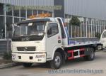 5 Ton DFAC Road Rescue Flatbed Wrecker Tow Truck Dongfeng