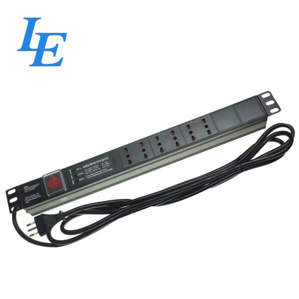 Buy cheap 1u 6 Ways Rack Mount Network Managed Pdu Network Rack Pdu 2 Meter Cable Length from wholesalers