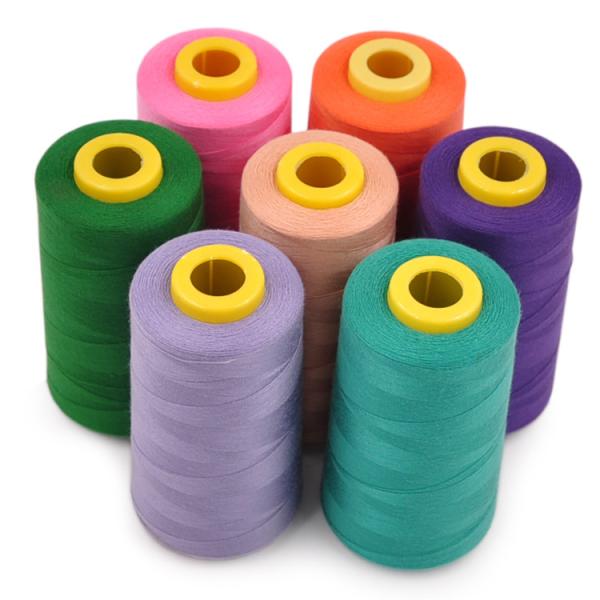 Buy cheap OEM ODM 100 Spun Polyester Sewing Thread with Abrasion Resistance 20S-60S Yarn Count from wholesalers
