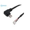 Buy cheap Custom 10cm Black Left Angle Micro USB Male to JST GH-04V-S Connector Power Cable from wholesalers