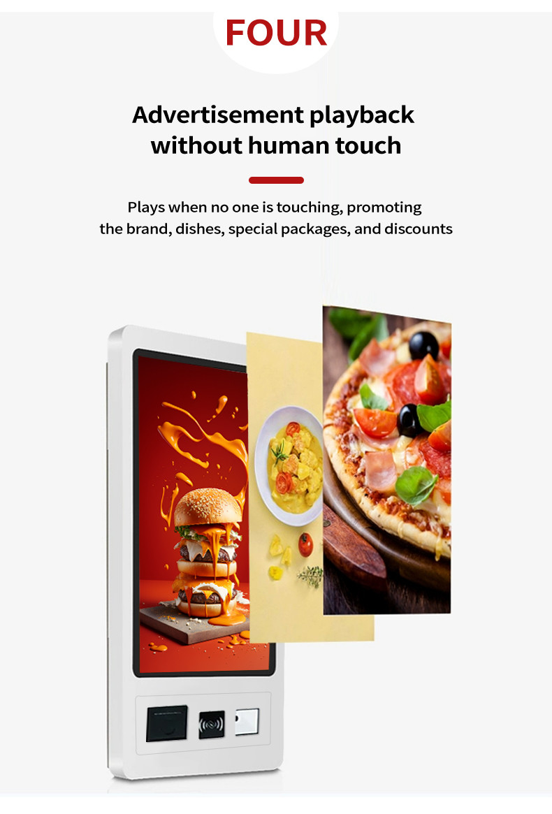 Efficient Self Service Ordering Kiosk With Multiple Language High Durability