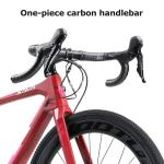 Black Red SAVA Gravel Bike Racer 700cx40c Trail Double Disc Brake