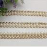 Buy cheap Precise design high end pearl and diamond style light gold 90 mm length purse metal chains from wholesalers
