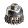 Buy cheap Copper Steel Twist Knot Wire Brush , Dust Proof Cup Type Wire Brush from wholesalers