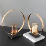 Marble Glass Decorative Candle Holder Centerpiece Vase Table Flower Holder