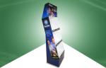 Security Products POP Cardboard Display / Cardboard Floor Display With Three