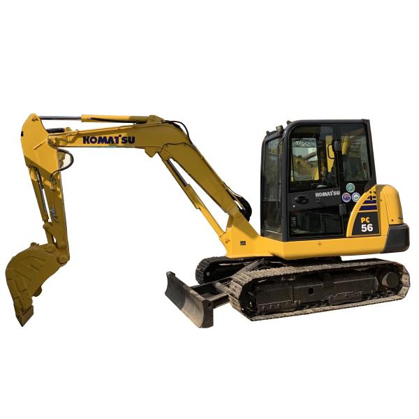 Low Working Hours 0-2000 Used Original Komatsu PC56 Excavator from Japan