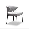 Buy cheap Elegant iron metal armless fabric dining chair for Home Restaurant Hotel from wholesalers