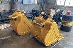 Wear-resistant 20-25t CAT320 1CBM excavator rock bucket , digging bucket for