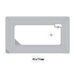85.5*54mm HF RFID Inlay PET Material 13.56MHZ Frequency Etched Antenna