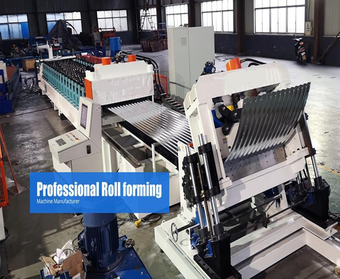 Steel Silo Metal Roof Roll Forming Machine Gear Box Driven On Line Crimping