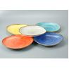 Buy cheap FDA Restaurant Porcelain Blue Color Glazed Dinnerware Sets from wholesalers