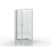Buy cheap Indoor Aluminium Shower Cubicles Transparant Glass With Round Sliding Door product