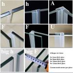 Transparent Customized PVC Shower Door Bottom Seal Glass Seal Strip for Bathroom