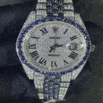 Luxury Moissanite Watch Rolex Datejust Bling Jewelry Moissanite Iced Out Watch