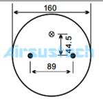 2B9-606 Goodyear Suspension Air Springs W01-358-6890 Firestone Air Bellows For