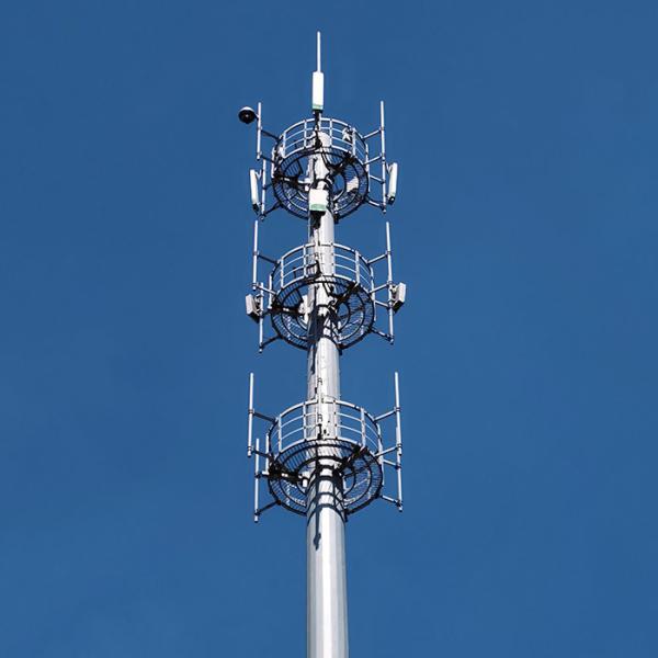 Telecom Poles Polygonal Shape Deflection Calculation And Steel Pole Structure