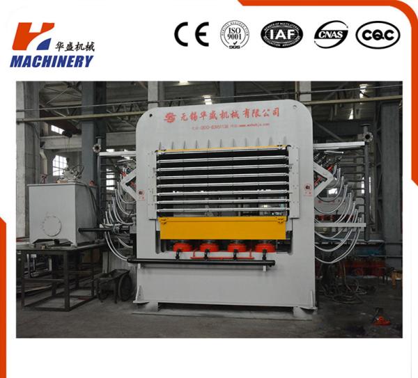 Buy cheap Hydraulic Melamine Plywood Hot Press Machine 25KW Automatic Feeding from wholesalers