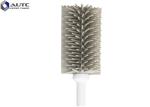 Plastic Bottle Housekeeping Brushes TPR Cup For Glass Cleaning White Gray