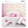 Buy cheap Romantic Heart-Shaped Self-Adhesive Wallpaper for Modern Cartoon Design Bedroom Waterproof from wholesalers