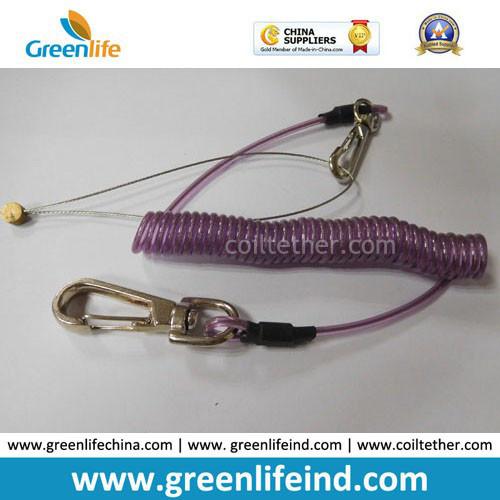 Buy cheap Tool Keeper Coil Tether Purple Stainless Steel Leash from wholesalers