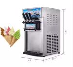 220v Small Commercial Soft Serve Ice Cream Machine Stainless Steel
