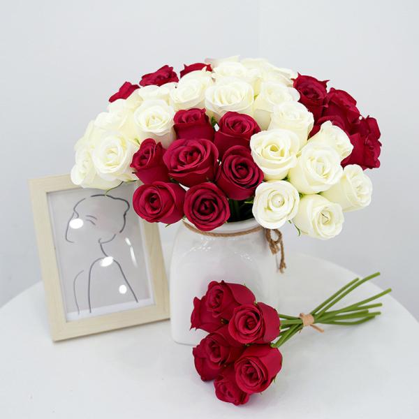 Simulated 7-head Rose Wholesale Imperial Concubine Rose Handheld Rose Bundle