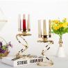 Buy cheap European Creative Candle Holder Three Ring Metal Wrought Iron Gold Holder from wholesalers