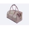 Buy cheap Pink Stripe 12oz Canvas Travel Duffel Bags For Women Durable 43*30.5*25.5cm from wholesalers