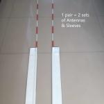Durable Fiberglass Foldable Volleyball Net Antennas Set Waterproof