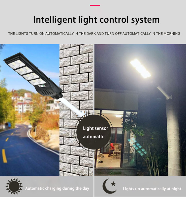 720pcs 2835SMD LED Solar Street Light Ip65 Outdoor 400w 500w 600w Bright White