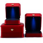 Jewelry Package Hanhong Custom Luxury Crown LED Box for Bracelets Necklaces and