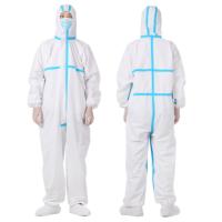 Buy cheap Unisex Disposable Protective Coveralls , Chemical Resistant Disposable Coveralls product