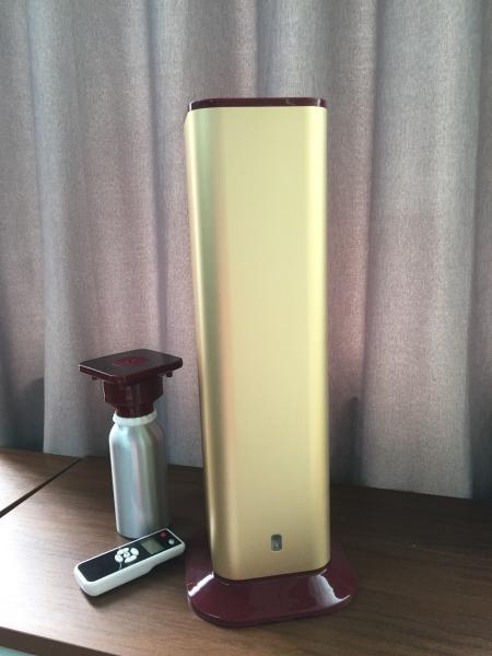 Buy cheap 12w Lobby Gusetroom Metal Gold Hotel Scent Diffuser 1500CBM Aluminum Housing from wholesalers